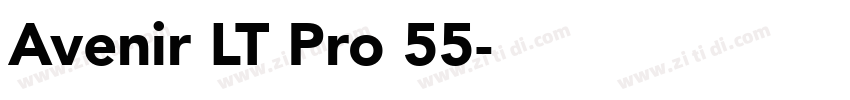 Avenir LT Pro 55字体转换